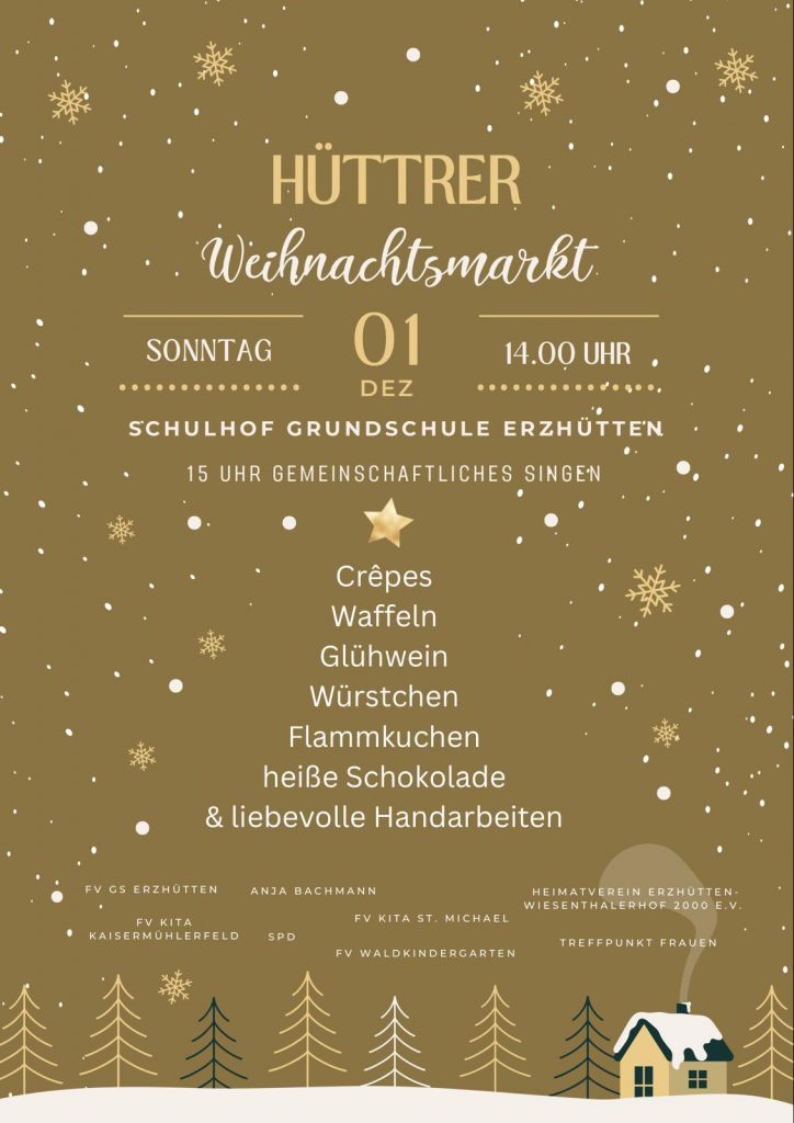Plakat Weihnachtsmarkt 2024