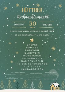 Hüttrer Weihnachtsmarkt @ Schulhof