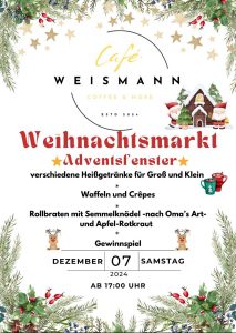 Weihnachtsmarkt Café Weismann