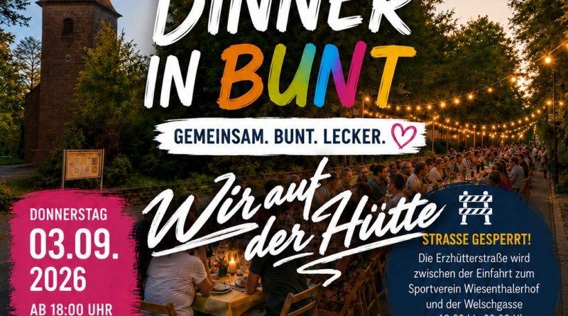 Plakat zum "Dinner in Bunt"