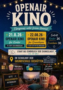 Open Air Kino @ Grundschule Erzhütten