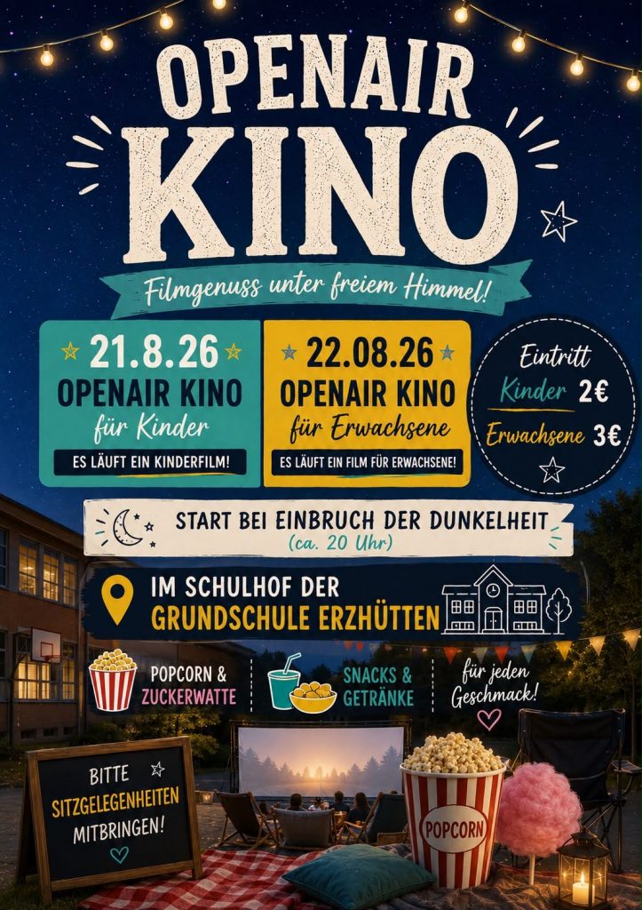 Einladung zum Open Air-Kino an der Grundschule