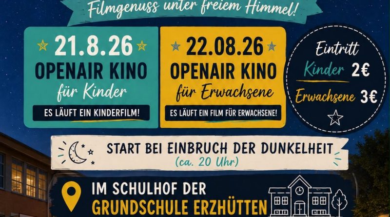 Einladung zum Open Air-Kino an der Grundschule